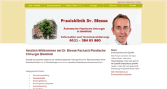 Desktop Screenshot of beautyklinik-bielefeld.de